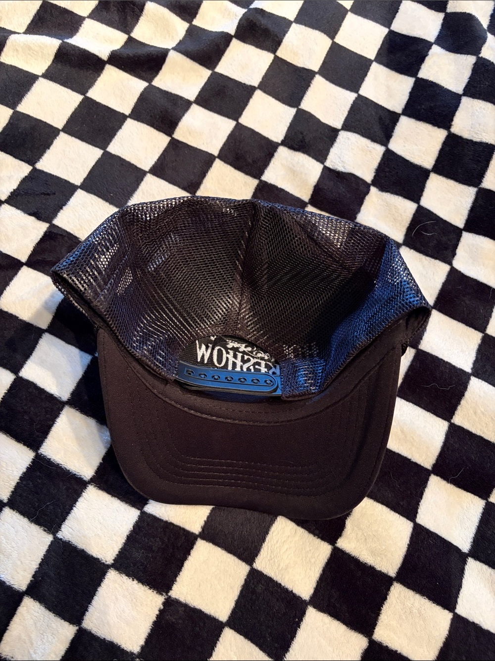Holy Smokeshow Black Trucker Hat with Embroidered Logo - Picture 2 of 2